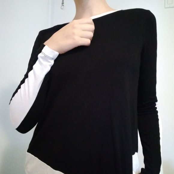 BCBG Long sleeved colorblock shirt - Picture 1 of 2
